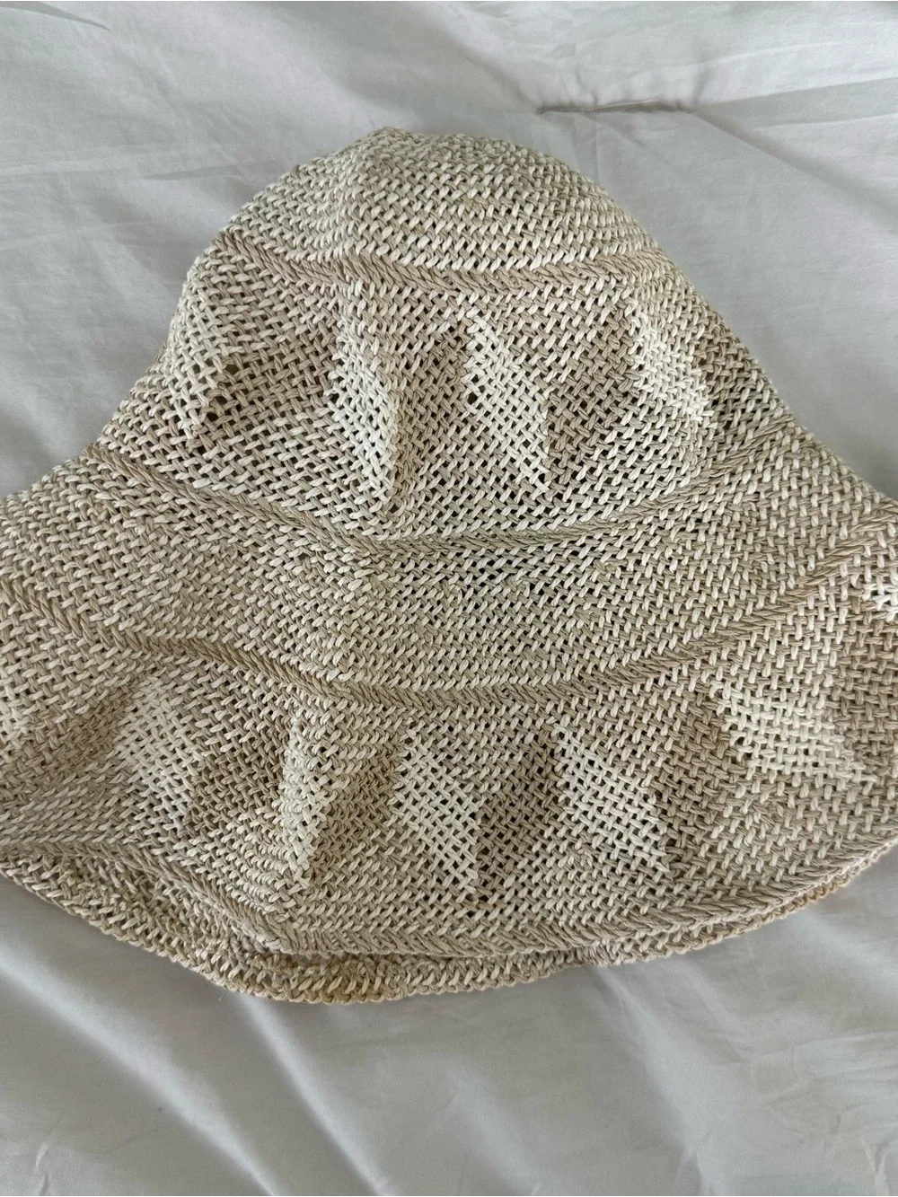 Panama Jack Natural Straw Sun Hat with Tan Trim‎
